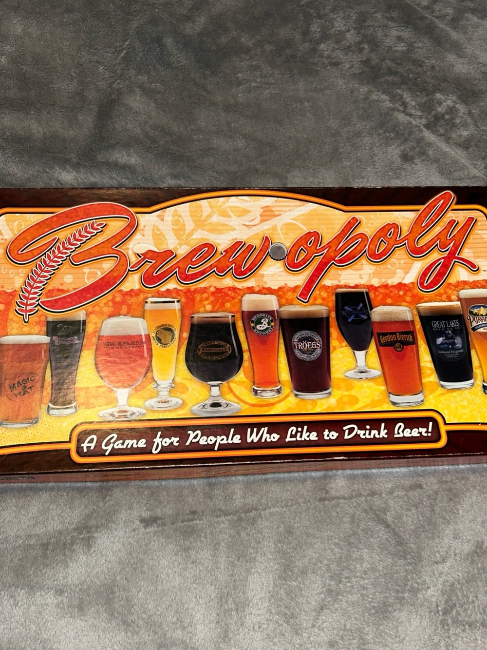 Late For The Sky Brewopoly Board Game *Almost Complete*